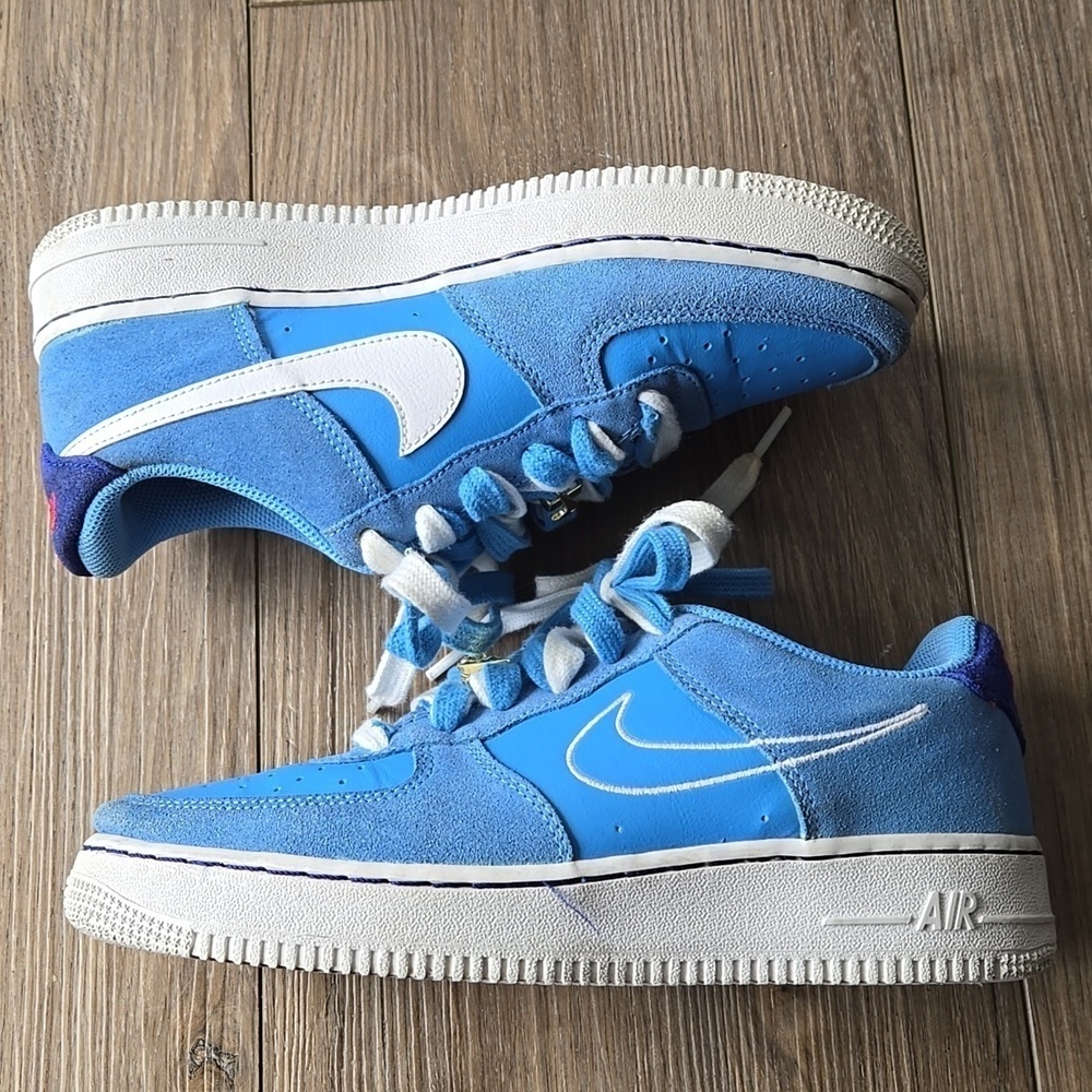 Nike Air Force 1 ‘07 LV8 University Blue Youth Size 6.5 Y - Picture 7 of 11